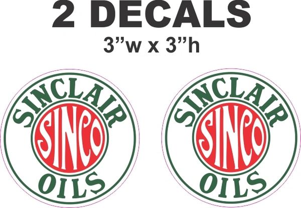 2 Sinclair Sinco Oils - Very Nice