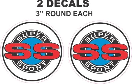 2 Chevrolet SS Decals