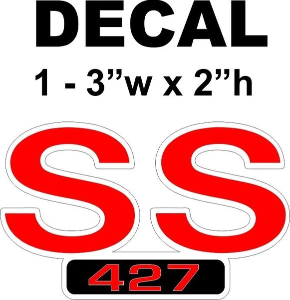 SS 427 Decal - Nice