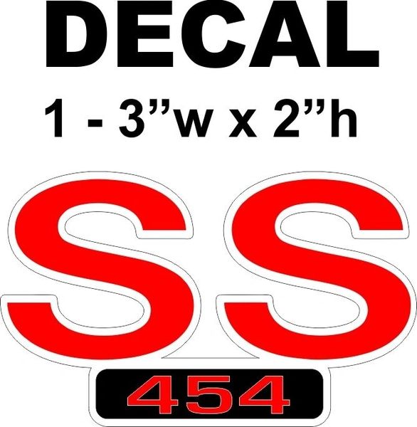SS 454 Decal