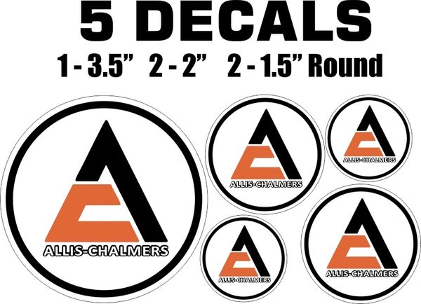 5 Allis Chalmers Decals