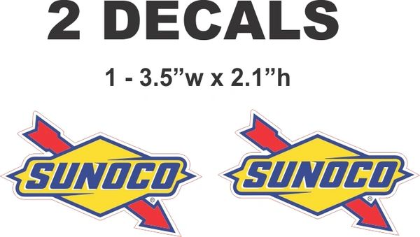 2 Sunoco Decals