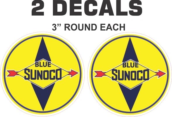 2 Sunoco Blue Decals