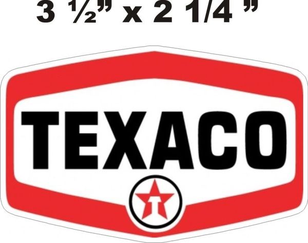 1 Texaco Decal