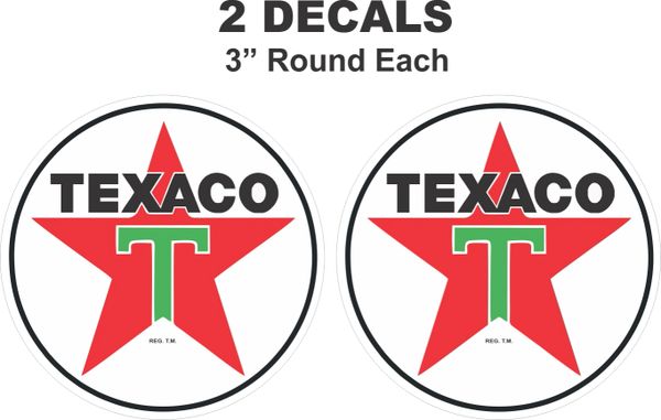 2 Texaco Decal - Nice and Sharp