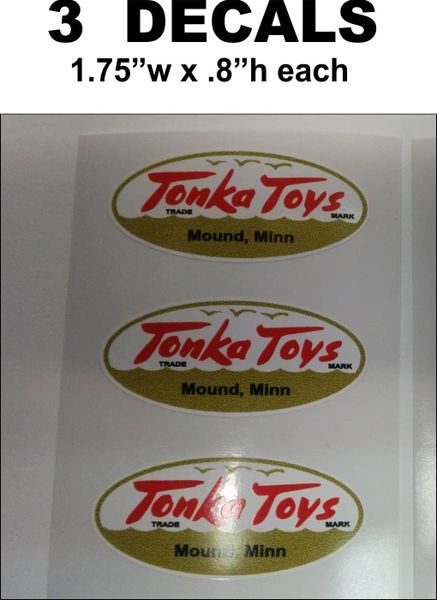 3 Tonka Decals White / Gold