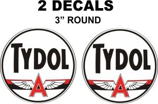 2 Tydol Flying A Decals