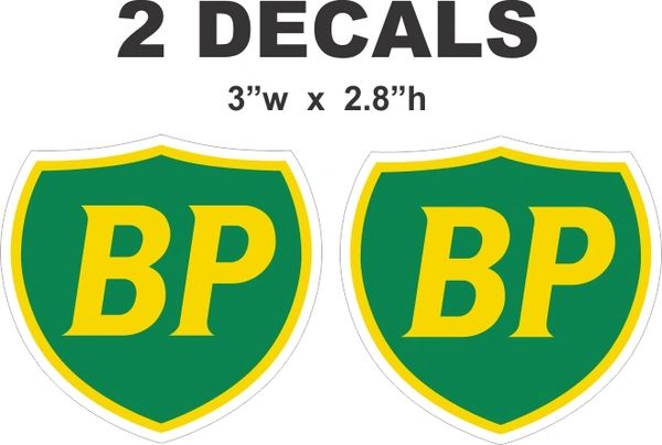 2 BP British Petroleum Decals