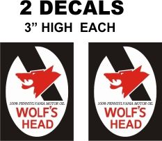 2 Wolf's Head 100% Pennsylvania Motor Oil