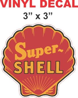 Red Super Shell Decal Very Nice