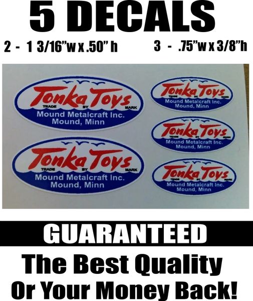 5 Tonka Toys Blue and White Mound Minn Mound Metalcraft Inc - Crisp and Sharp