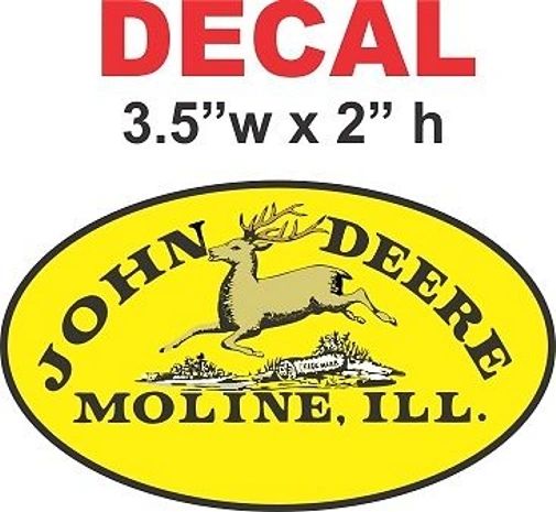 1 John Deere Hooper Decal - Very Nice