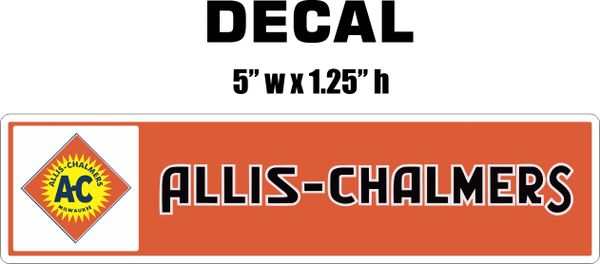 Allis Chalmers Decal