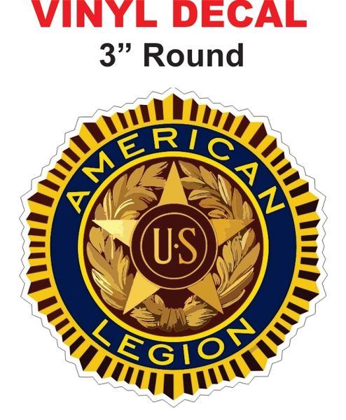 American Legion Decals - Very Sharp and Die Cut Correctly as it should be.