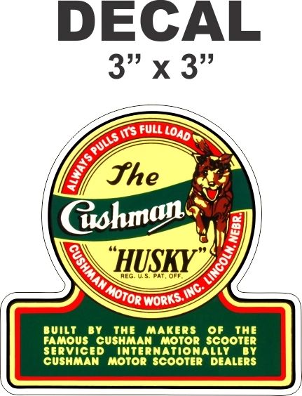 Cushman Husky Decal