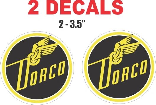 2 Dorco Gasoline / Oil Decals