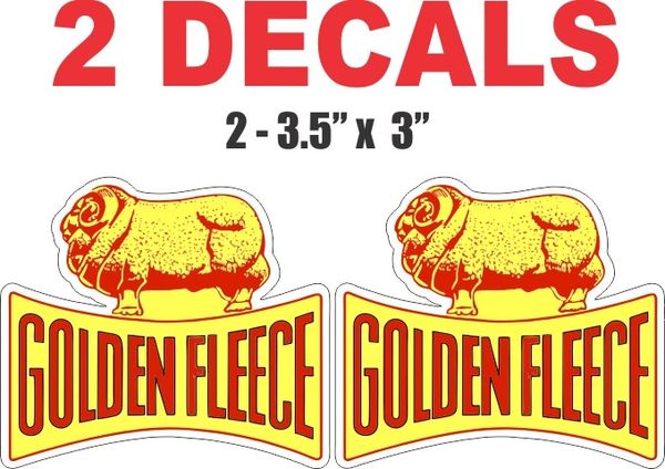 3 Golden Fleece Decals