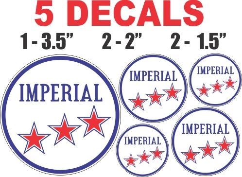 5 Imperial Gasoline Deca;s