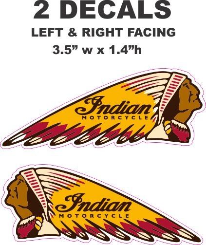 2 Indian Motorcycle Decxals