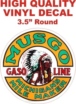 1 Musgo Michigan Mile Maker Gasoline Decal