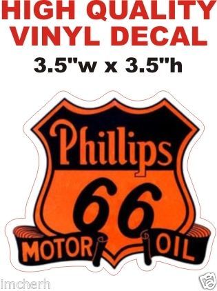 1 Phillips 66 Motor Oil Decals - Nice