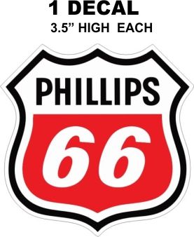 1 - Phillips 66 Red Decals