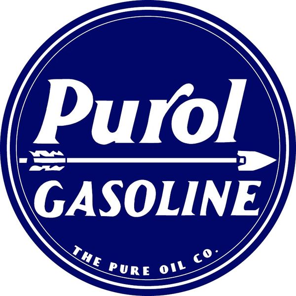 Purol Gasoline- Pure Oil Company 3.5" Round