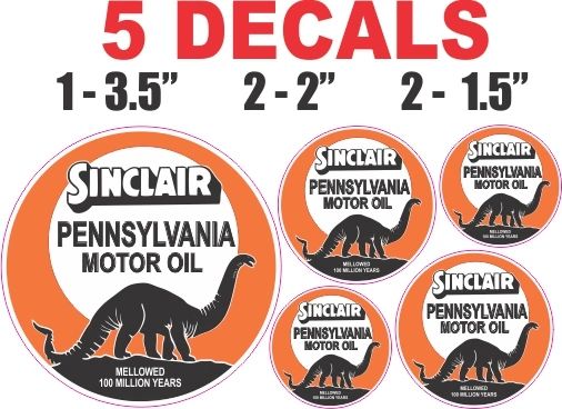 5 Orange Sinclair Motor Oil