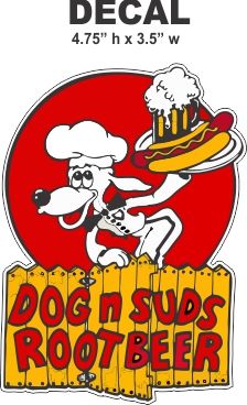 Dog N Suds Root Beer Decals