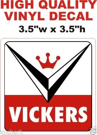 1 Vickers Decal - Sharp and Crisp