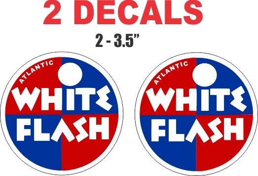 2 Atlantic White Flash Decals