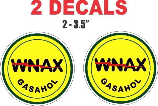 2 Wynax Gasahol Decals