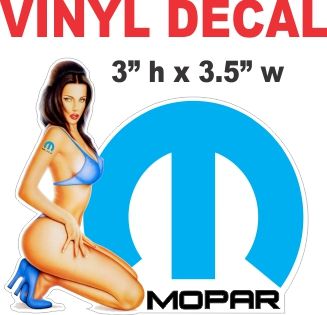 Mopar Pinup Girl - Nice - Die Cut To Shape