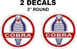 2 Ford Cobra Decals - Custom Sizes Available