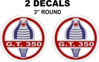 2 Ford GT 350 Decals - Custom Sizes Available