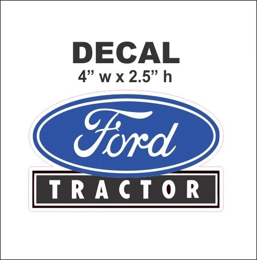 1 Blue Ford Tractor Decal