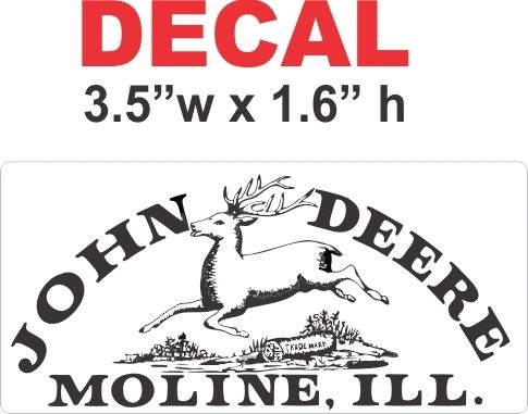 John Deere 1876 Decal