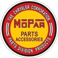 Vintage Chrysler Mopar Parts Division - 3.5" Round