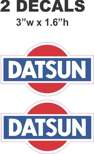 2 Datsun Decals - ie Cut To Shape - Nice