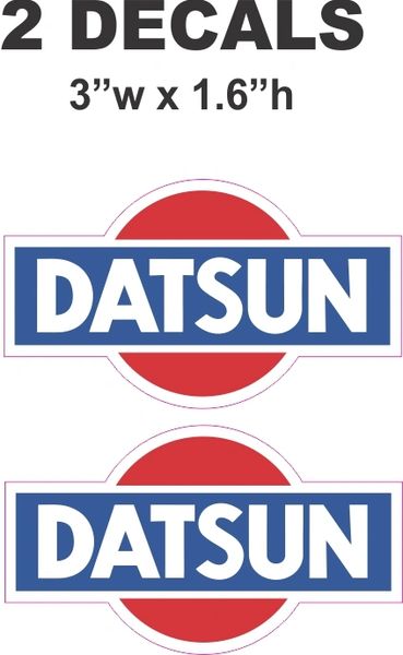 2 Datsun Decals - ie Cut To Shape - Nice