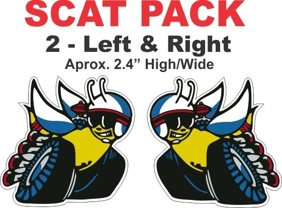 2 Scat Pack Left and Right Decals.