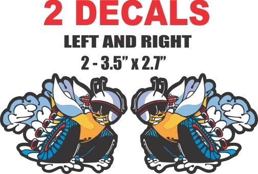 2 Scat Pack Decals, Full Bleed (no white space on the edge) Die Cut To Shape
