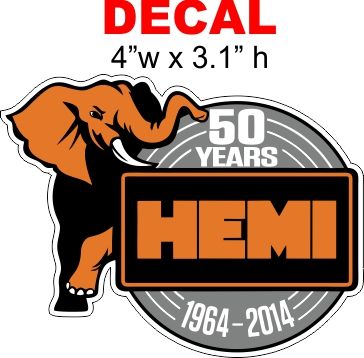 Dodge 50th Anniversary Decal