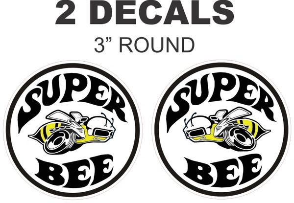 2 Mopar Super Bee Decals = Very Nice - Colors Available