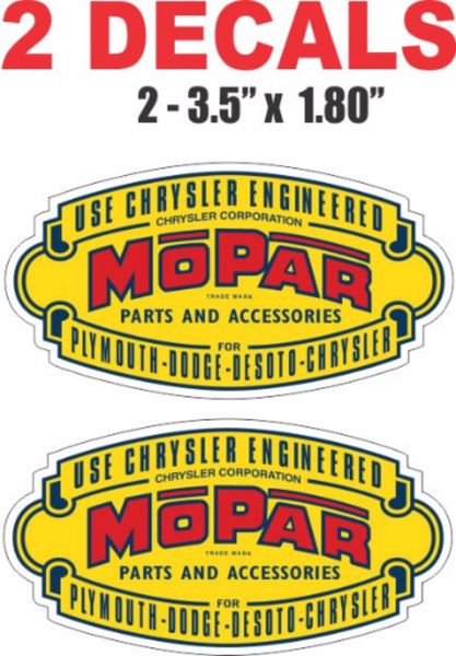 2 Vintage Style Mopar Parts and Accessories - Nice and Sharp!