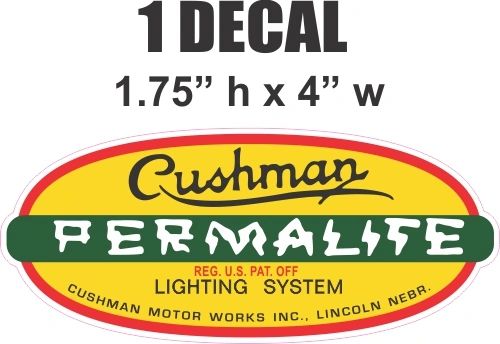 Cushman Permalite Lighting System Decal