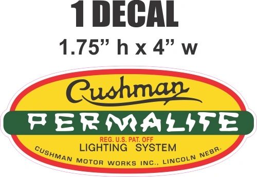 Cushman Permalite Lighting System Decal
