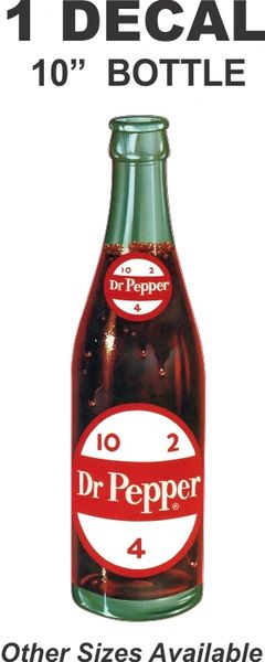 10 Inch Dr. Pepper Bottle