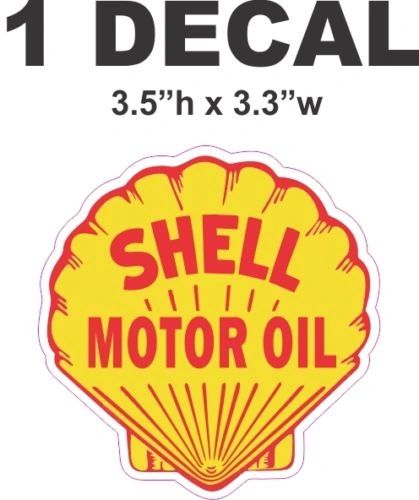 1 Shell Motor Oil Vinyl Decal