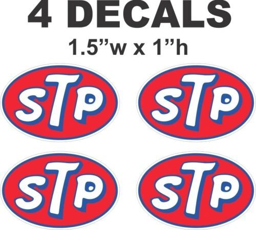 4 STP Oil Racing Vinyl Decals